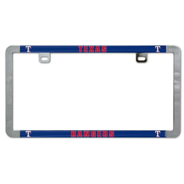Texas Rangers Metal Lic. Plate Frame Slim