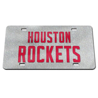 Houston Rockets GLITTER Specialty Acrylic License Plate