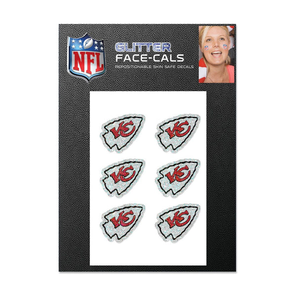 Kansas City Chiefs Glitter Tattoo 6 Pack