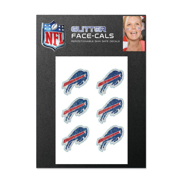 Buffalo Bills Glitter Tattoo 6 Pack