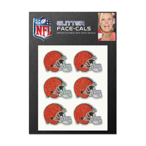 Cleveland Browns Glitter Tattoo 6 Pack