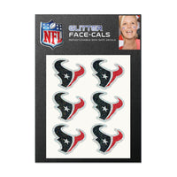 Houston Texans Glitter Tattoo 6 Pack