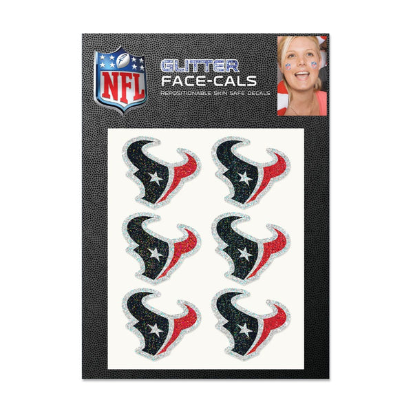 Houston Texans Glitter Tattoo 6 Pack
