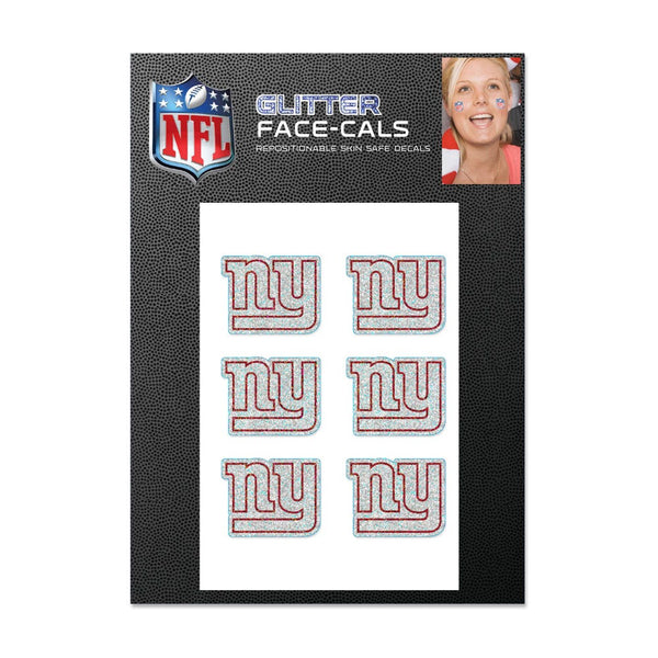 New York Giants Glitter Tattoo 6 Pack