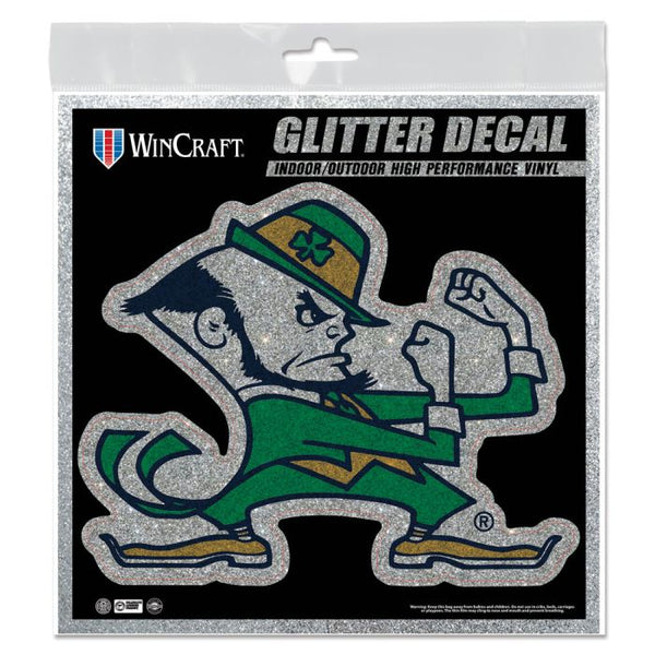 Wholesale-Notre Dame Fighting Irish Decal Glitter 6" x 6"