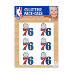 Philadelphia 76ers Glitter Tattoo 6 Pack