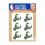 Milwaukee Bucks Glitter Tattoo 6 Pack