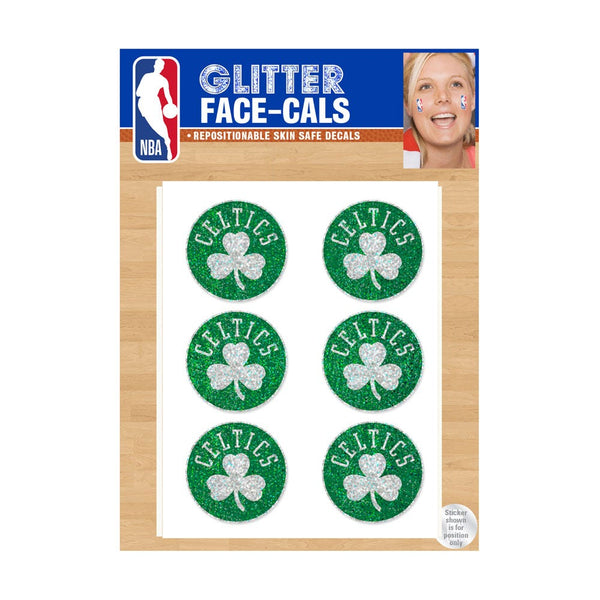 Boston Celtics Glitter Tattoo 6 Pack