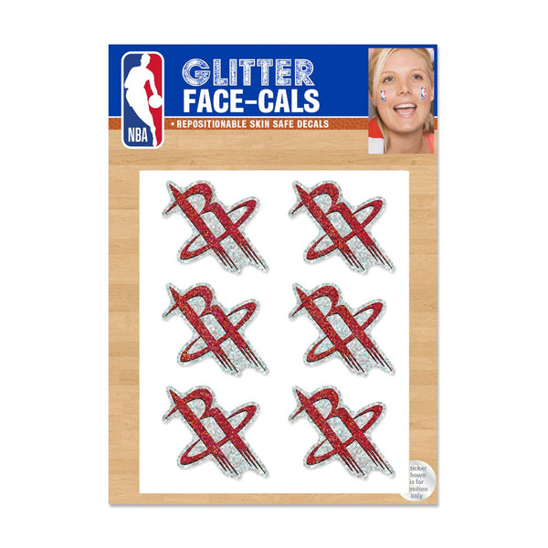 Houston Rockets Glitter Tattoo 6 Pack