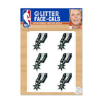 San Antonio Spurs Glitter Tattoo 6 Pack