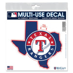 Texas Rangers state shaped All Surface Decal 6" x 6"