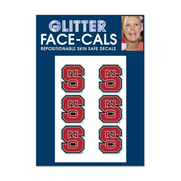 Wholesale-NC State Wolfpack Glitter Tattoo 6 Pack