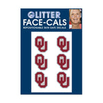 Wholesale-Oklahoma Sooners Glitter Tattoo 6 Pack