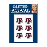 Texas A&M Aggies Glitter Tattoo 6 Pack