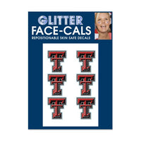 Wholesale-Texas Tech Red Raiders Glitter Tattoo 6 Pack