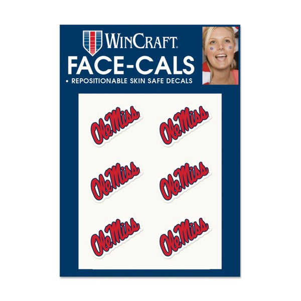 Wholesale-Ole Miss Rebels Glitter Tattoo 6 Pack