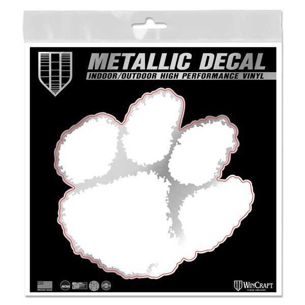 Clemson Tigers Decal Metallic 6" x 6"
