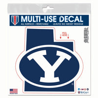 Brigham Young Cougars All Surface Decal 6" x 6"