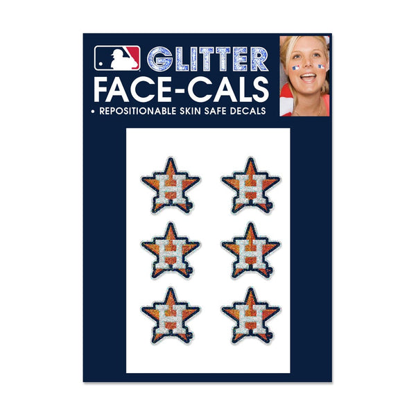 Houston Astros Glitter Tattoo 6 Pack