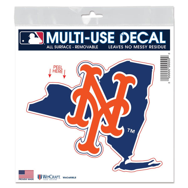 New York Mets state shape All Surface Decal 6" x 6"