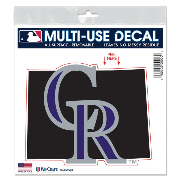 Colorado Rockies state shape All Surface Decal 6" x 6"
