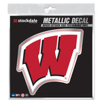 Wholesale-Wisconsin Badgers Decal Metallic 6" x 6"