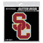 Wholesale-USC Trojans Decal Glitter 6" x 6"