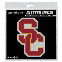 Wholesale-USC Trojans Decal Glitter 6" x 6"