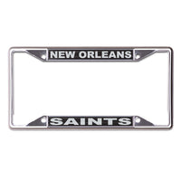 New Orleans Saints Lic Plt Frame S/S Printed