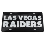Las Vegas Raiders Wordmark Design Acrylic Classic License Plates