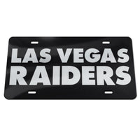 Las Vegas Raiders Wordmark Design Acrylic Classic License Plates