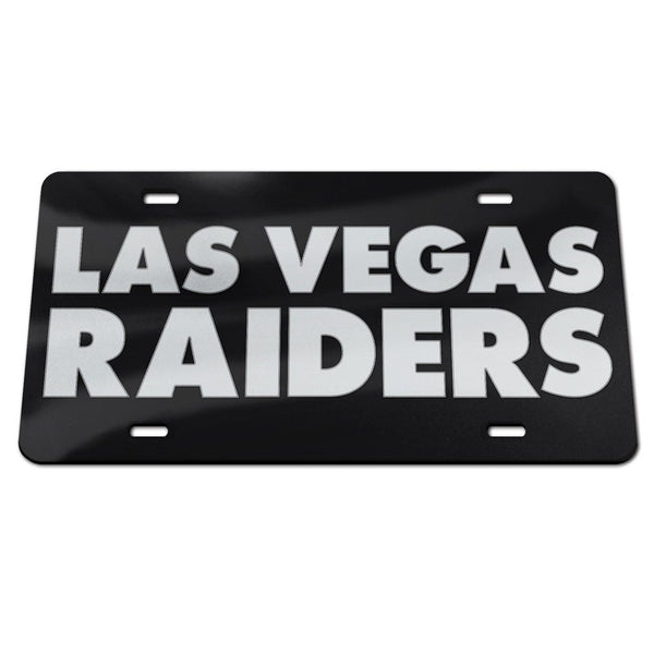 Las Vegas Raiders Wordmark Design Acrylic Classic License Plates