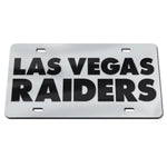 Las Vegas Raiders Wordmark Design Acrylic Classic License Plates