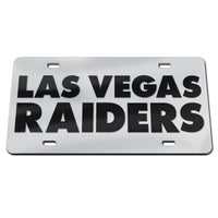 Las Vegas Raiders Wordmark Design Acrylic Classic License Plates