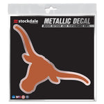 Texas Longhorns Decal Metallic 6" x 6"