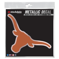 Texas Longhorns Decal Metallic 6" x 6"