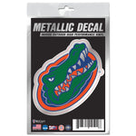 Florida Gators Decal Metallic 3" x 5"