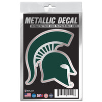 Wholesale-Michigan State Spartans Decal Metallic 3" x 5"