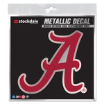 Alabama Crimson Tide Decal Metallic 6" x 6"
