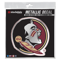Florida State Seminoles Decal Metallic 6" x 6"