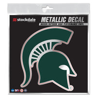 Wholesale-Michigan State Spartans Decal Metallic 6" x 6"