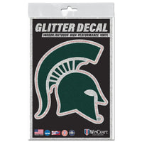 Wholesale-Michigan State Spartans Decal Glitter 3" x 5"