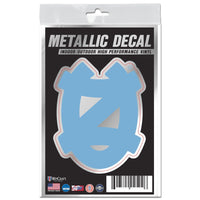 North Carolina Tar Heels Decal Metallic 3" x 5"