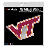 Wholesale-Virginia Tech Hokies Decal Metallic 6" x 6"