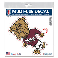 MISSISSIPPI STATE BULLDOGS / Vintage Collegiate All Surface Decal 6" x 6"