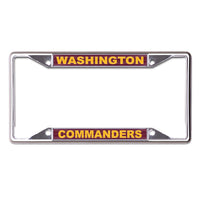 Washington Commanders Lic Plt Frame S/S Printed