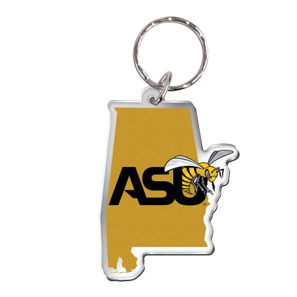 Wholesale-Alabama State Hornets STATE SHAPE Keychain Freeform