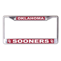 Wholesale-Oklahoma Sooners Lic Plt Frame S/L Printed