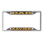 Wholesale-Xavier of LA Gold DAD Lic Plt Frame S/S Printed