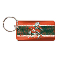Miami Hurricanes / Vintage Collegiate SEBASTIAN VINTAGE Keychain Rectangle